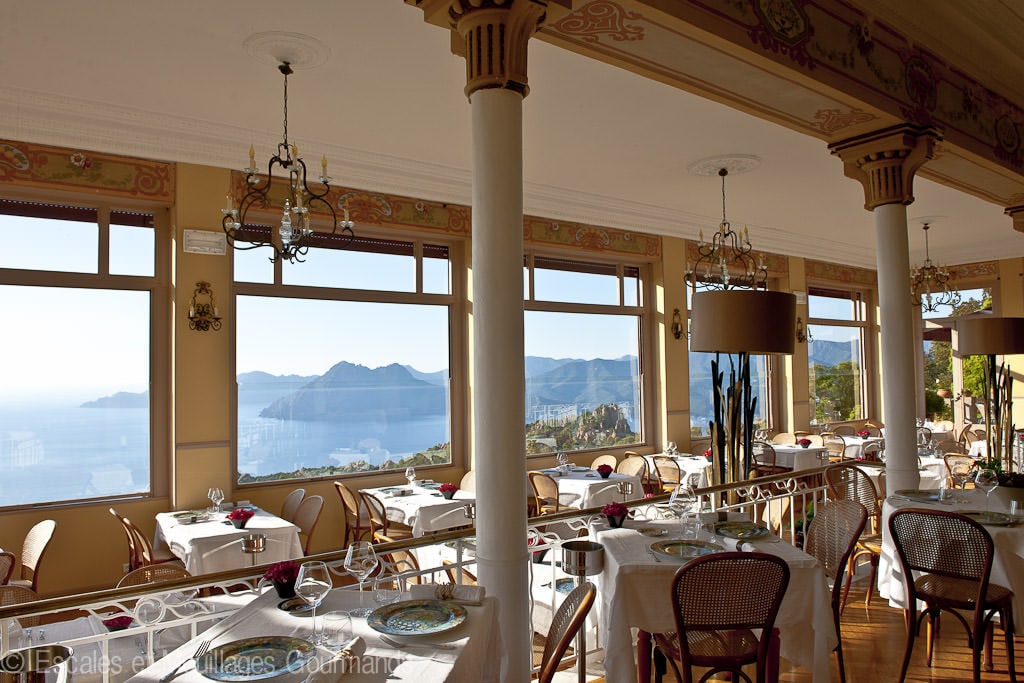 Hotel Les Roches Rouges Piana Corsica restaurant