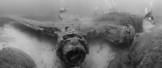 Duiken-op-Corsica-B17-bommenwerper