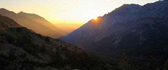 GR20-op-Corsica-met-zon